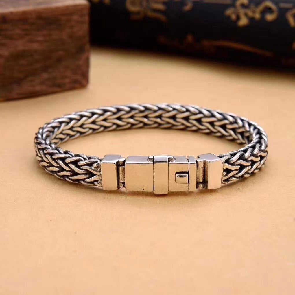 Braided Silver Bracelet Chain (Item No. B0160) Tartaria Onlinestore