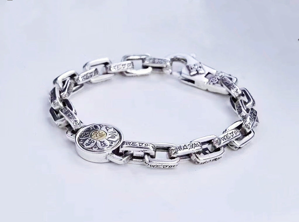 Buddha Silver Bracelet Chain (Item No. B0376) Tartaria Onlinestore