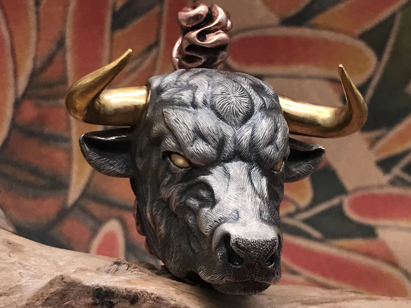 Bull Silver Pendant (Item No. P0127) Tartaria Onlinestore