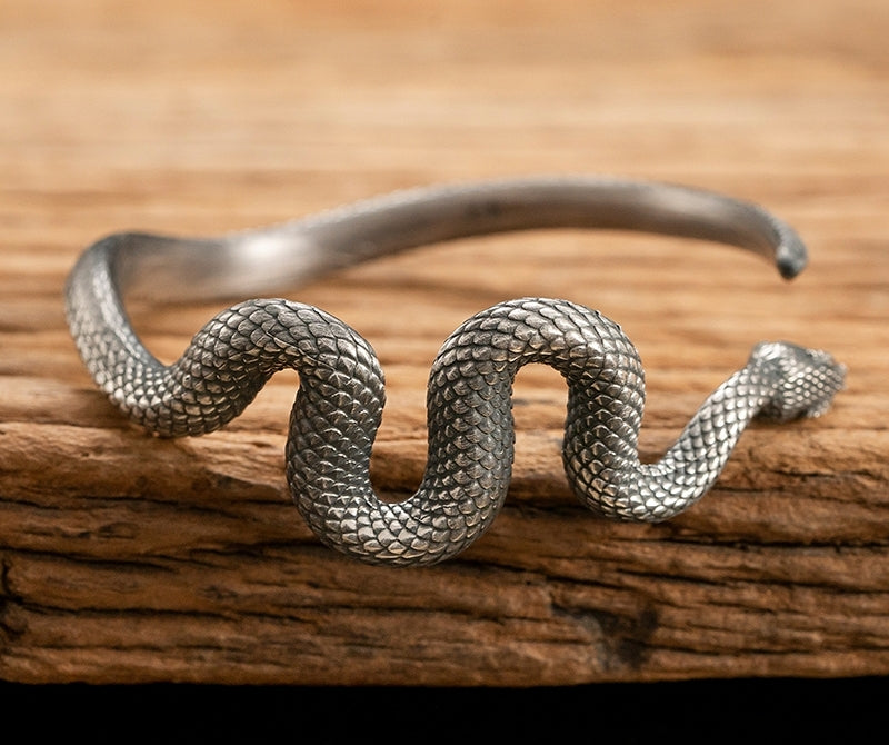 Snake Silver Bangle (Item No. B0142) Tartaria Onlinestore