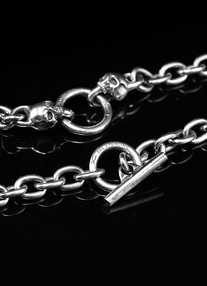 Skull Silver Necklace Chain (Item No. N0093) Tartaria Onlinestore